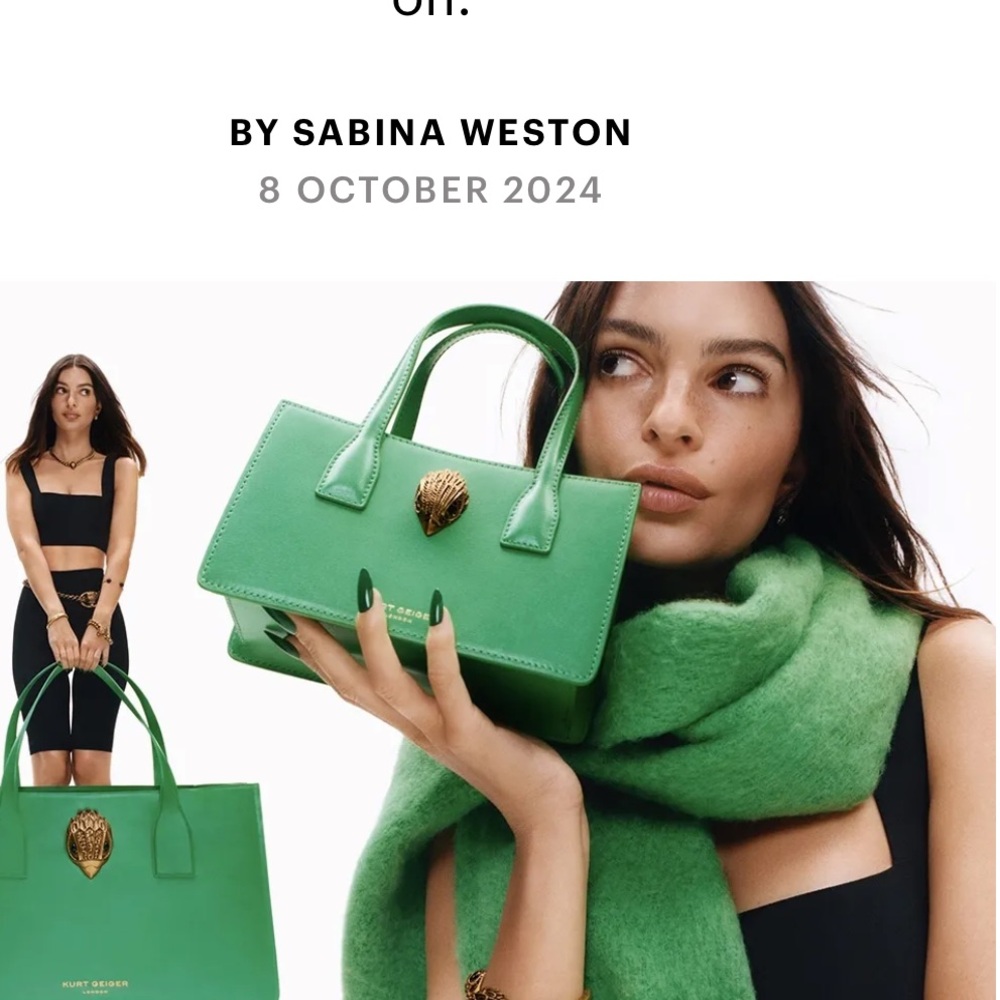Kurt Geiger Emerald Green Mini Bag